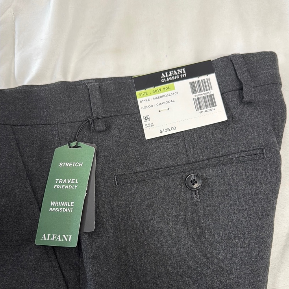 Alfani Charcoal Stretch Pants